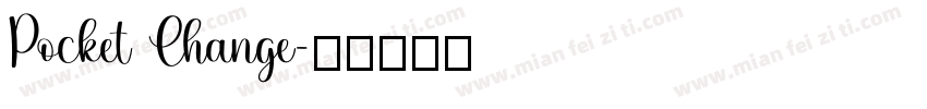 Pocket Change字体转换